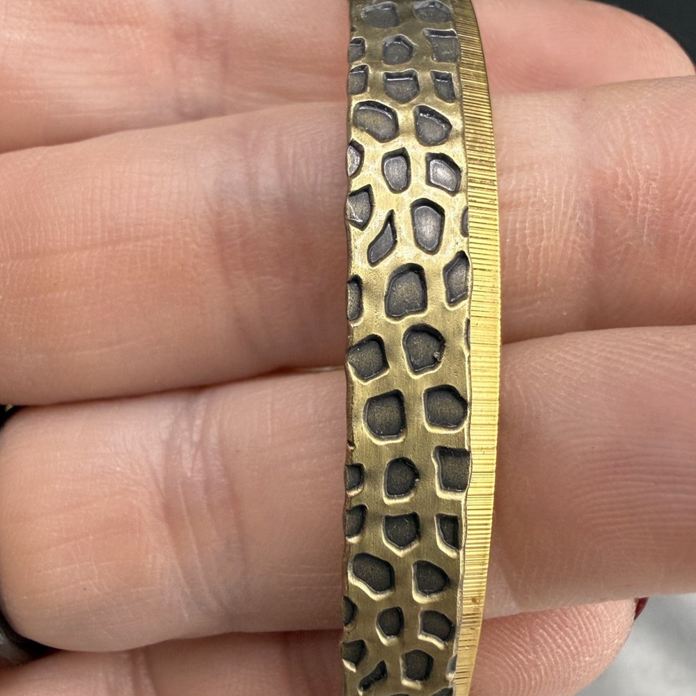 Vintage Monet Bracelet Bangle Gold Tone‎ 8" - Picture 7 of 8